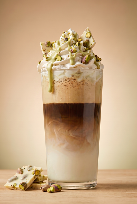 Mix and Match: Protein Iced Coffee Latte Macchiato Pistachio White Chocolate